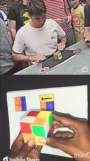 fastest Rubik's cube solver VS me #elvisharmy