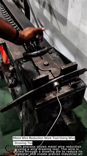 Metal Wire Reduction Work Tool Using Wire Drawing Tool #worktool