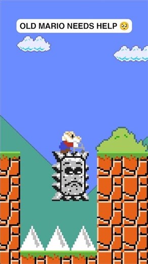 Thwomp Helped Old Mario 🥹