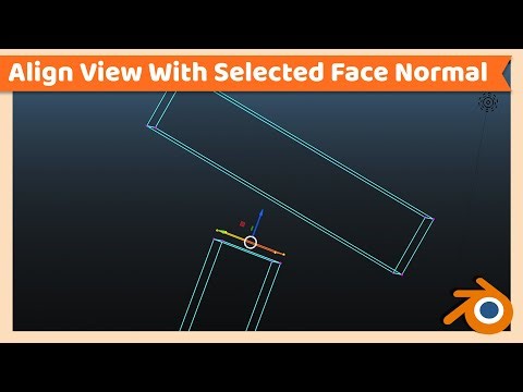 Align View with Selected Face Normal | Blender Tutorial