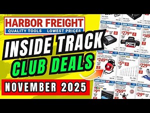 Inside Track Club Deals November 2025 from Harbor Freight
