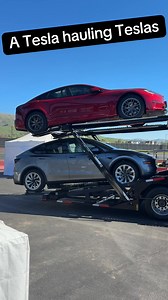 The Tesla Semi is going to change transportation forever. It’s insane to see the full vertical integration of a Tesla hauling Teslas ￼#fyp #viral #tesla | Tesla Owners of Silicon Valley
