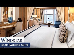 Windstar Star Breeze | Star Balcony Suite Tour & Review 4K | Windstar Cruises