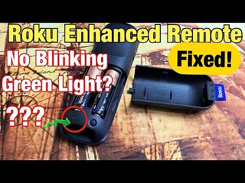 Roku Enhanced Remote Paring Green Light Doesn't Turn On? FIXED!