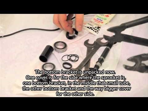 bmx bike installing a bottom bracket - how to