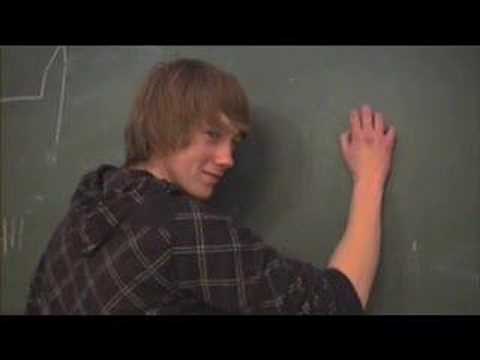 Dramatic blackboard scratching