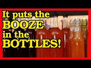 How to bottle mead using a hose, an auto siphon or racking cane to siphon mead into bottles.