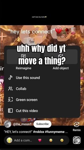 uhh why did yt move a thing?