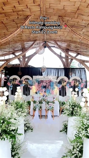 Paket Intimate Wedding di Resto Kampung Kecil
