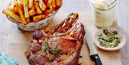 The ultimate steak recipe: Côte de Boeuf with Rosemary Salt Fries and Truffle Mayo