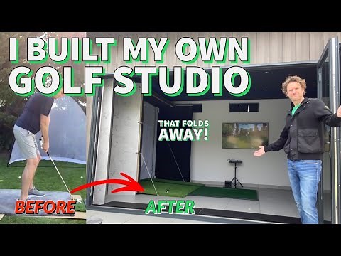 I Built My Own Golf Simulator | DIY Golf Studio | Fold Away Golf Sim