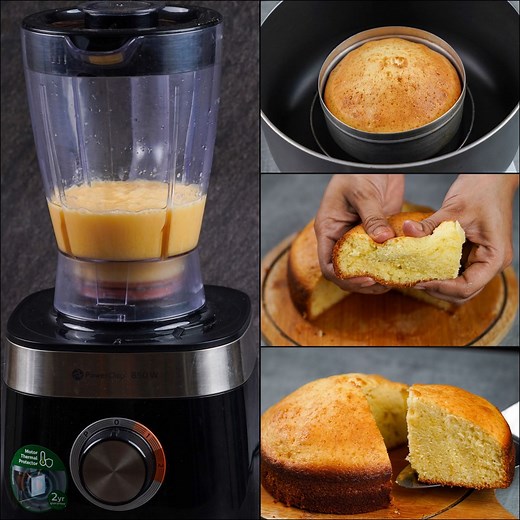 755K views · 2.6K reactions | HELLO FREINDS, TRY THIS EASY & DELICIOUS VANILLA SPONGE CAKE RECIPE IN BLENDER | SUPER SOFT VANILLA CAKE RECIPE | N'Oven | N'Oven - Cake & Cookies | Facebook