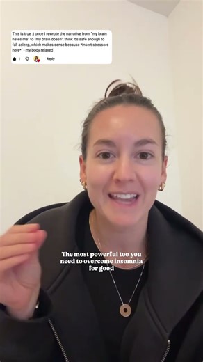 The most powerful tool for insomnia recovery! #insomnia