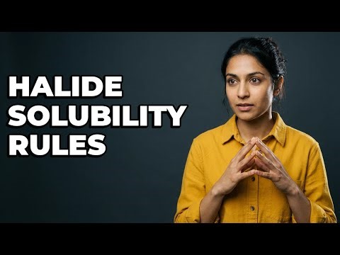What Are The Halide Solubility Rules?