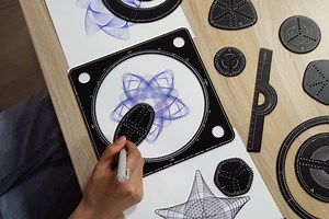 Professional Spirograph Drawing Toolset - PLANARC 2.0 Spiral Makers Metal Set - Black Aluminum - Etsy UK