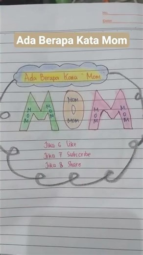 Ada Berapa Kata Mom🤗#shorts #menuliskreatif #tekateki #tebaktebakan #challenge