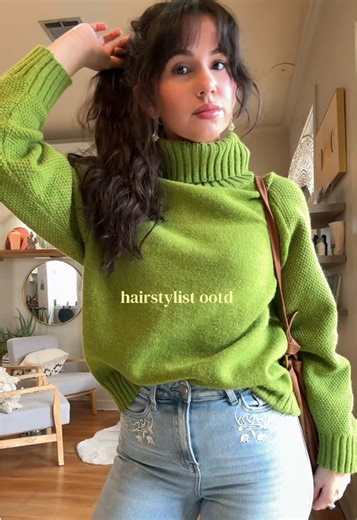 panic attack loading wearing this turtle neck #turtleneck #sweater #hairstylist #hairstylistoutfit #hairstylistsoftiktok