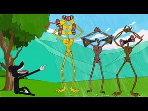 Siren Head, Light Head and Cartoon Dog with Raining Trouble - Roblox Piggy Animation - GV Studio