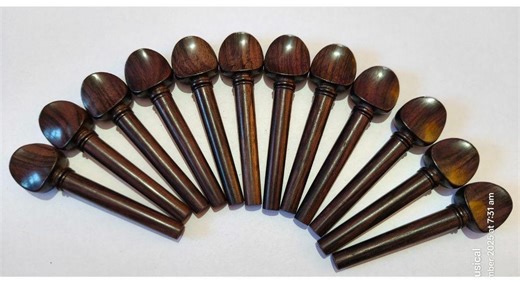 Rosewood & Ebony Oud Tuning Pegs - Handmade, Set of 12 - Etsy