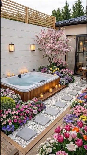 Ultimate Backyard Hot Tub Makeover ✨ Before & After