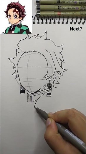 day6 - how to draw tanjiro🔥#tanjiro #tanjirokamado #demonslayer #viralvideo #shorts #anime #zenitsu
