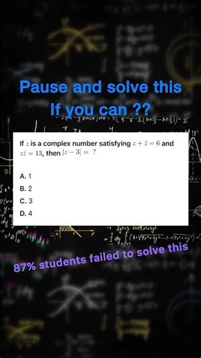 ||Class 11th maths chapter 4 complex number 1 hard question||:) #shorts #maths #viral #trending
