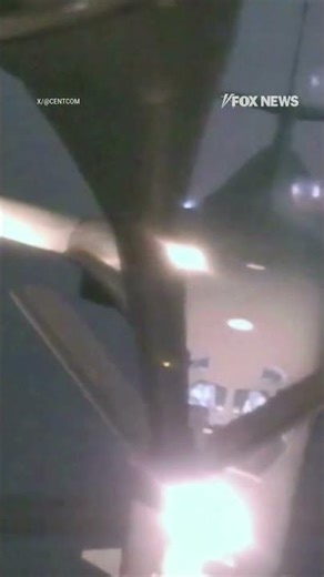 SEE IT: B-1B Lancer refuels midair during Operation Epic Fury #foxnews #news #shorts #military