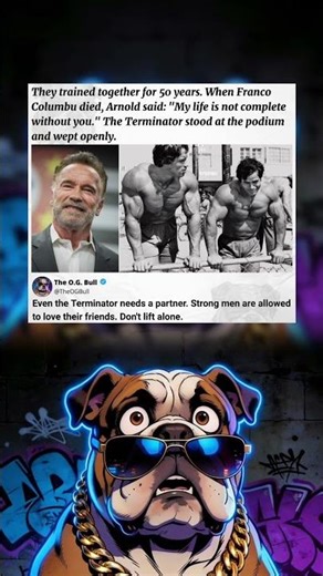 Arnold Broken After Losing Best Friend... 🏋️‍♂️ #bodybuilding #gymbro #friendship