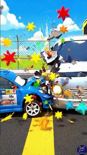 Airport Service Road Car Collision #shorts