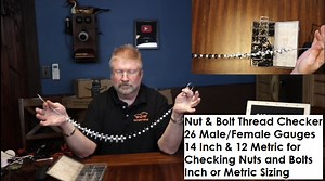 Watch Nut and Bolt Thread Checker, Inch & Metric Thread Gauge on Amazon Live