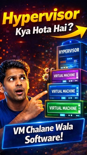 Hypervisor Explained in Hindi | IT Basics Day-4 #hypervisor #techwithsantosh #virtualmachine