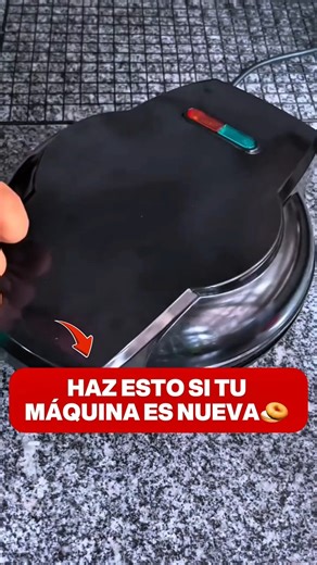 Your mini donut maker is new, prepare it this way so the donuts don't stick.
