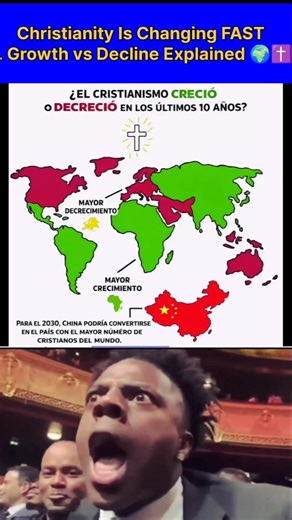 Is Christianity Growing or Declining? Global Religion Trends Explained 🌍✝️ #religion #asccc #map