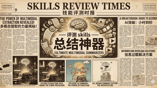 【Skill 评测01】summarize：多模态长内容提取神器