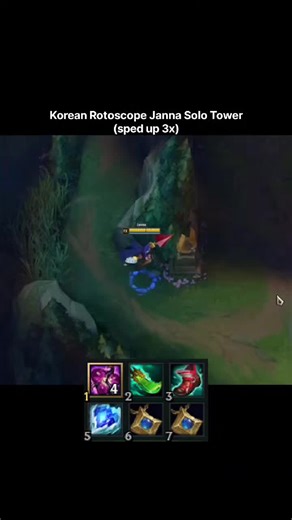 Korean Rotoscope Janna Solo Tower #lol #leagueoflegends