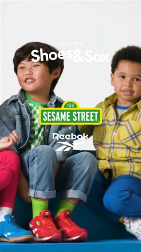 4.9K views |  Reebok x Sesame Street Collaboration is here! Bring the fun of Elmo, Cookie Monster & friends to every step with this playful collection.  Available online now at Shoes & Sox. | Shoes & Sox | Facebook