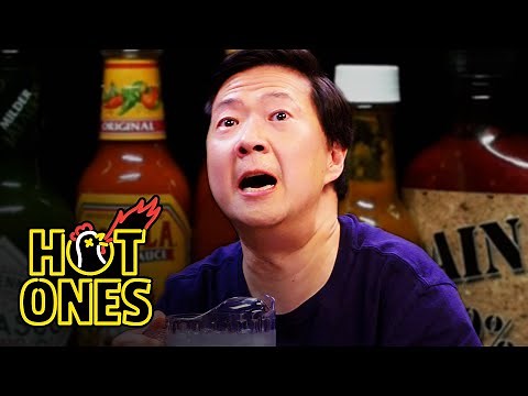 Ken Jeong Performs a Physical While Eating Spicy Wings | Hot Ones