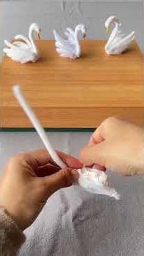 DIY beautiful swans from pipe cleaner