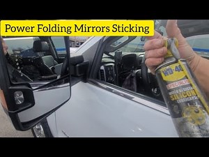 Power Folding Mirrors Sticking