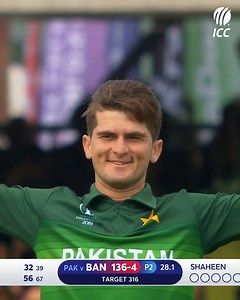4.6M views · 10K reactions | Shaheen Afridi created history the last time Pakistan faced Bangladesh in a men's ODI  | ICC - International Cricket Council | Facebook