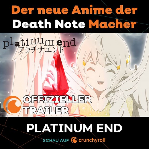42K views · 643 reactions | Nächste Woche geht der Kampf um den Thron Gottes los✨ Erlebe PLATINUM END, den neuen Anime der Schöpfer von Death Note, diesen Herbst auf Crunchyroll | Crunchyroll.de | Facebook