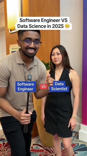 Sajjaad Khader | Software Engineer Vs Data Science in 2025 👀 #swe #datascience #tech #fyp | Instagram