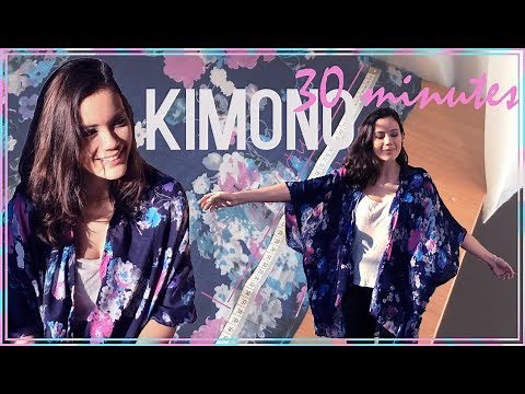 Sewing Tutorial - How to Make a Kimono in 30 Minutes | Cecile