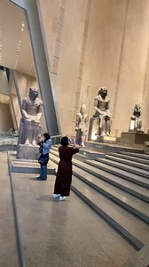 The Grand Egyptian Museum (GEM; Arabic: المتحف المصرى الكبير al-Matḥaf al-Maṣriyy al-Kabīr), also known as the Giza Museum, is an archaeological museum under construction in Giza, Egypt, about 2 kilometres (1.2 miles) from the Giza pyramid complex. The Museum will host over 100,000 artifacts from ancient Egyptian civilization, including the complete Tutankhamun collection, and many pieces will be displayed for the first time.[4] With 81,000 m2 (872,000 sq ft) of floor space, it will be the world