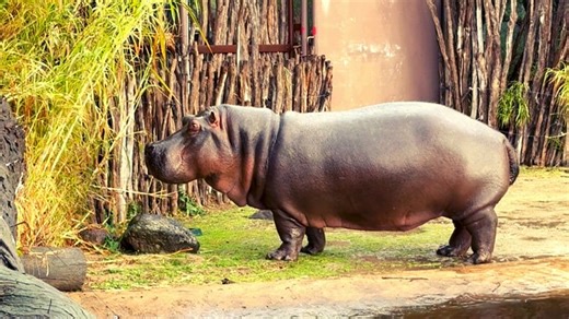 Hippo, Hippopotamus, Nature. Free Stock Video