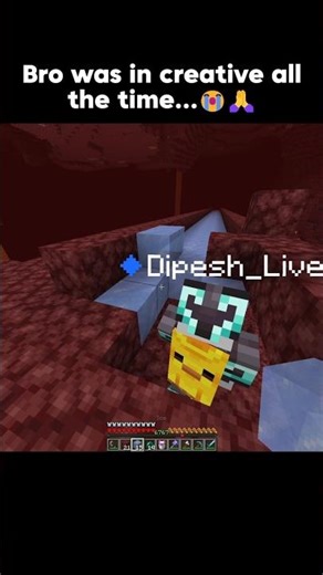 Bro Always Use the Creative Mode 😭 #minecraft