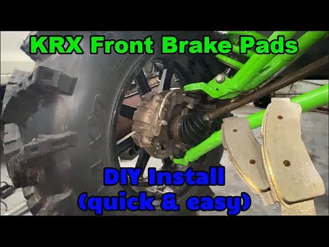 Front Brake Pad Installation Kawasaki KRX