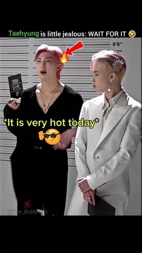 taehyung kim is angry, rm is very handsome 🤣 #bts #shorts