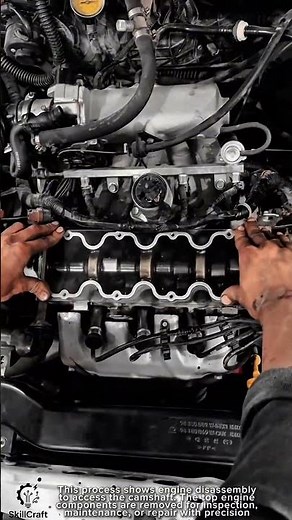Engine Disassembly Work Tool for Camshaft Inspection Process #worktool