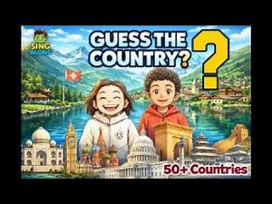 🌏 Guess the Country 🌍 | Fun Geography Game for Kids | 🌎50+ Countries Around the World 🗺